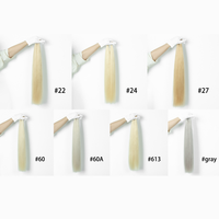 Extensions de cheveux à pointe plate prêtes à être expédiées, en cheveux humains, kératine pré-collée, pointe en K, noir naturel, qualité supérieure, pour usage en salon