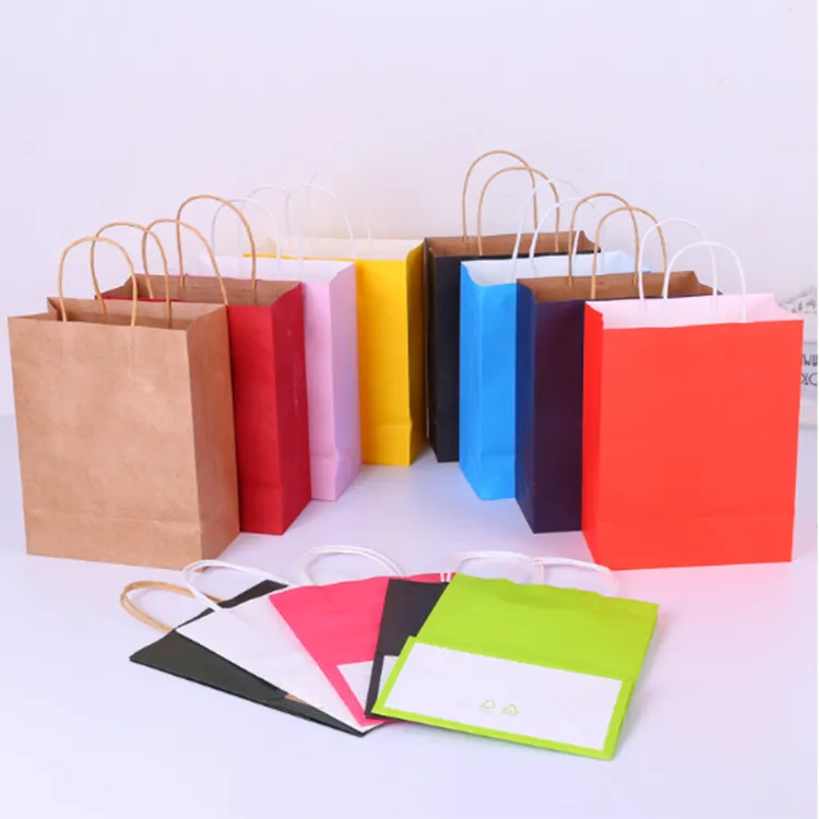 クラフトギフトクラフトホットセールトートショッピングペーパーバッグパッケージシューズ & 衣類包装、靴 & 衣類