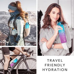 Hot 3 in 1 Water Kids Sports Motivational Water <b>Bottle</b> Eco-friendly Plastic Water <b>Bottle</b> for Sport School - Product Image 4