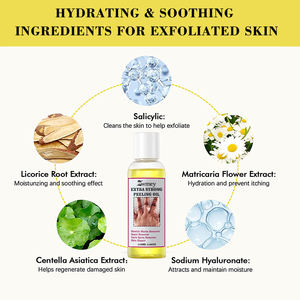 שמן פילינג נוזלי חומצה היאלורונית עוצמה נוספת סיטונאי לפנים ולגוף להלבנת העור, להסרת צלקות כהות וכתמים לעור כהה - Product Image 3