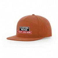 Pabrik Grosir Produsen Topi Kustom, Topi Snapback Adjustable, Topi Flat Bill Berlubang, Tahan Air, untuk Olahraga Luar Ruangan