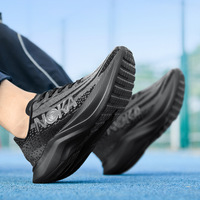 En stock qualité tricot baskets respirant coussin confort pour la course à pied chaussures de marche chaussures de sport chaussures de sport hommes