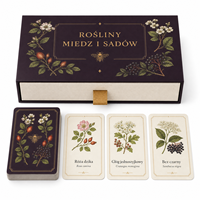 Cartes d'apprentissage botanique personnalisées écologiques et durables pour vergers, noms de plantes en latin et en polonais, papier couché mat, tiroir rigide