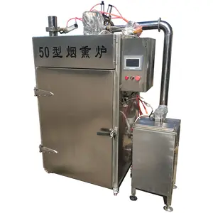 Commercial Stainless Steel Chicken Sausage Meat Smoker Smoked Meat Sausage Processing Machine