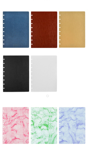 Tái sử dụng A5 notepad bìa PU 360 độ xoay đĩa ràng buộc rời lá phong cách bìa cứng - Product Image 6