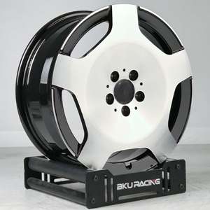 Roues forgées KW 5X130 pour <span class=keywords><strong>Mercedes</strong></span> G63 G500 G55 <span class=keywords><strong>G800</strong></span> G900 G350 G400 Jantes 18 -22 pouces Jantes en alliage personnalisé noir brillant - Product Image 2