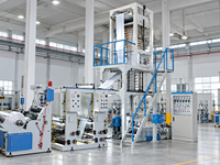 Machine à souffler des films plastiques SJ-M50 FM600 pour la production de sacs de supermarché en HDPE et LDPE