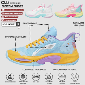 Chaussures de <span class=keywords><strong>basket</strong></span> et de course personnalisées pour hommes, plateforme, lacets, antidérapantes, respirantes, logo personnalisé - Product Image 2