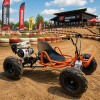 Kart à pédales à essence 212cc monoplace, 60 km/h, tout-terrain, buggy de course à essence pour sentiers de montagne et loisirs en plein air
