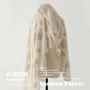 Tela bordada Flor tridimensional <span class=keywords><strong>Estambre</strong></span> Bordado Gasa transparente para bata Camisa <span class=keywords><strong>de</strong></span> vestir - Product Image 5