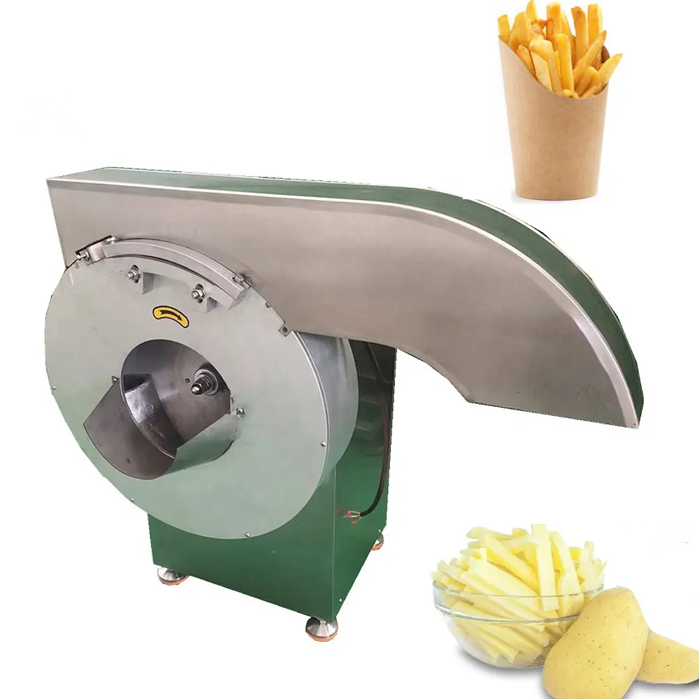 Automatic French Fries Cutting Machine French Fry Potato Cutter Vegetable Ginger Slicer Shredder Cutter