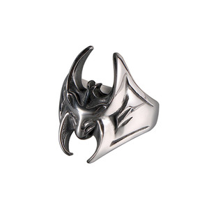Anillo de acero de titanio de Batman con forma de cara, joyería para hombre, regalo SA1195 - Product Image 1