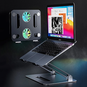 <span class=keywords><strong>Support</strong></span> de refroidissement pour <span class=keywords><strong>ordinateur</strong></span> <span class=keywords><strong>portable</strong></span> GAZ-MP03 2021 en alliage d'aluminium ergonomique réglable en hauteur, pliable, avec ventilateur de refroidissement pour <span class=keywords><strong>gamer</strong></span> - Product Image 5