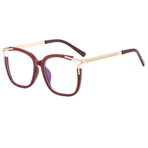 Gafas cuadradas con montura completa negra TR90 anti luz azul para mujer, lentes transparentes CR-39, montura mediana, gafas ópticas de moda 2023 - Product Image 3