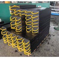 Plaque de support de grue robuste en UHMWPE de 25-50 tonnes, coussin de support de grue 500x500 en UHMWPE