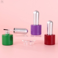 Nouvelle Arrivée 2026 – Flacons en Verre Vides de 10 ml pour Vernis à Ongles Gel, Personnalisables avec Logo, Multicolores, de Luxe pour Femme, avec Pinceaux et Bouchons