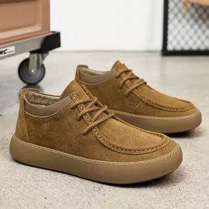 Nuove scarpe Casual da uomo <span class=keywords><strong>Vintage</strong></span> alla moda Design Low-Top in pura pelle con Sole spesse per abiti da ufficio e da passeggio estivi - Product Image 3