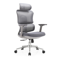 Chaise de bureau pivotante ergonomique robuste et confortable avec dossier fendu, support lombaire, capacité 200 kg, pour grands et grands-tailles, fabriquée en Chine