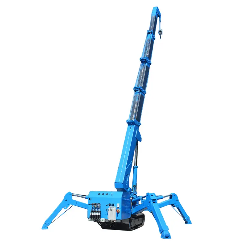 Folding Construction Crane Cheap Price 1 Ton Spider Crane Mini Crawler Crane