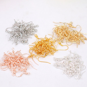 Accesorios para pendientes de plata de ley S925, chapados en oro de 18 quilates, para la fabricación de joyas, forma de gota con cuentas. - Product Image 2