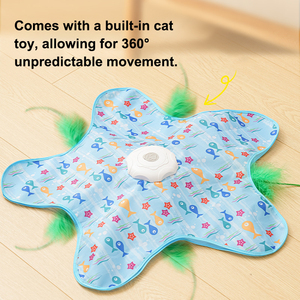 Elektronisches Bewegungsplattenspielzeug für Katzen Interaktives Spieltablett Elektrische Lustige Katzen-Drehscheibe - Product Image 3