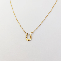 Collier en acier inoxydable avec pendentif en forme de fer à cheval, collier de mode, collier en forme de fer à cheval, collier marteau de Thor