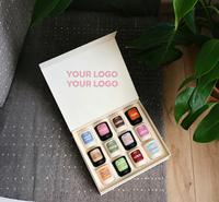 Boîte magnétique rigide pliable personnalisée de luxe avec logo, pour emballages de cosmétiques et de vêtements
