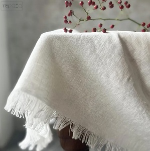 <span class=keywords><strong>Tovaglia</strong></span> in <span class=keywords><strong>Lino</strong></span> <span class=keywords><strong>Grezzo</strong></span> Lavato con Bordi Sfrangiati, Elegante <span class=keywords><strong>Tovaglia</strong></span> in <span class=keywords><strong>Lino</strong></span> Pesante - Product Image 3