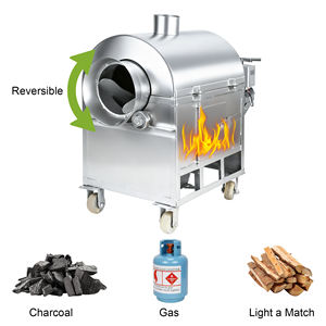 Tostador Automático de Tambor de Acero Inoxidable para Nueces, Semillas y Granos de Café, Máquina Tostadora Comercial Pequeña - Product Image 5