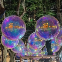 Boule miroir gonflable géante en PVC réfléchissant pour la décoration de fêtes, de mariages et d'événements