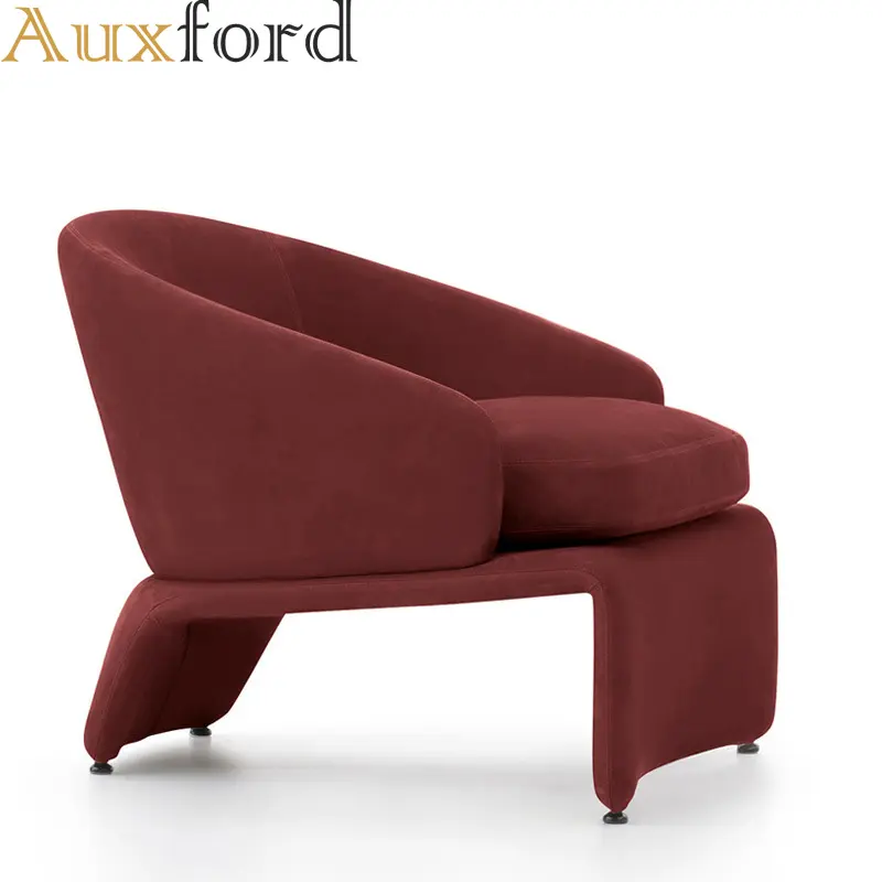 Fauteuil de salon matelassé en tissu, mobilier de Style contemporain, avec accoudoirs, pour hall d'entrée