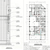 Conception architecturale de villa moderne sur mesure, plan de maison de style européen avec salon panoramique