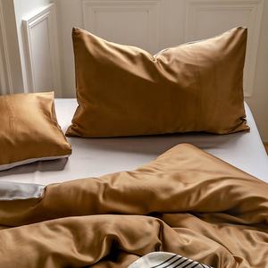 Ensemble de housse de couette de mariage en fibre d'eucalyptus 100% biologique OEKO-TEX, taille Queen, fibre végétale, literie en lyocell écologique pour mariage - Product Image 4