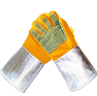 Gants Kevlar en mélange de fibres de carbone aramide résistants à la chaleur à haute température 1000 degrés Celsius résistants à la chaleur