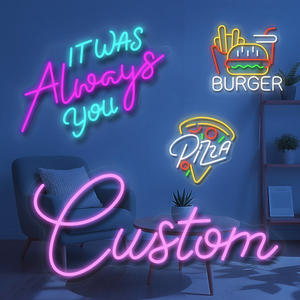Design gratuito personalizzato LED illuminato al Neon segno per il negozio per <span class=keywords><strong>la</strong></span> pubblicità e <span class=keywords><strong>la</strong></span> decorazione - Product Image 2