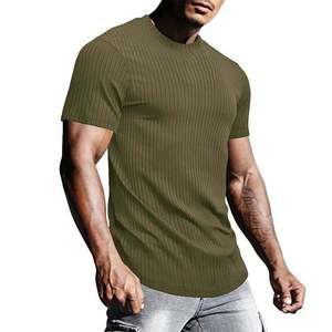 <span class=keywords><strong>T</strong></span>-<span class=keywords><strong>shirt</strong></span> personnalisé pour homme, coupe classique, style vintage, vert olive, col rond, <span class=keywords><strong>100</strong></span>% <span class=keywords><strong>polyester</strong></span> texturé, manches courtes - Product Image 5