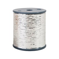 Fil Métallique Plat de Type M en Argent Pur avec Laminage à Deux Brins