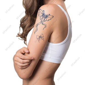 สติกเกอร์รอย<span class=keywords><strong>สัก</strong></span>กระดาษชั่วคราว3D ลายผีเสื้อสีสันน่ารักกันน้ำสักน้ำผลไม้สมุนไพรกึ่งถาวรสำหรับร่างกาย - Product Image 6