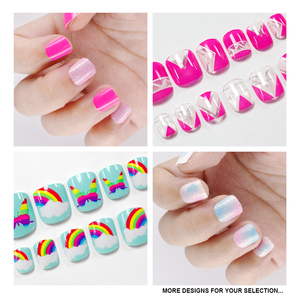 <span class=keywords><strong>Uñas</strong></span> Postizas <span class=keywords><strong>de</strong></span> Alta Calidad para Niñas, <span class=keywords><strong>Blancas</strong></span>, Cortas, Listas para Usar, con Lindos Corazones Brillantes - Product Image 6