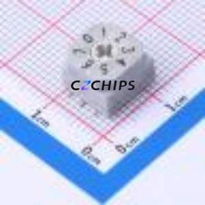 PDR-08S Rotary Encoder Switch SMD Switch ( Number of Detents: 8 )( Mounting Type: Vertical Mount )( Encoding Type: True Code ) - Product Image 1