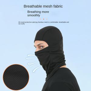 Hochwertige Großhandels-Gesichtsmaske mit Eigenem Logo Vollgesichtsmaske Skimaske mit 1 Loch Balaclava Kapuze Sport Angeln Radfahren Mütze - Product Image 2