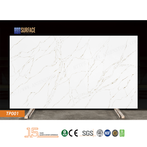 Özel Fiyat Büyük Boy Calacatta Kuvars Büyük Plaka Yapay Kuvars Plaka Mutfak Tezgahı Ada Üstü İçin - Product Image 4