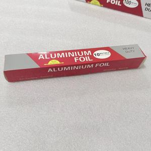 China Fabrikpreis Haushalt 20 Mikron Lebensmittel-Alufolienrolle 100 M Fabrikpreis OEM Aluminiumfolienrolle 18X500 - Product Image 4