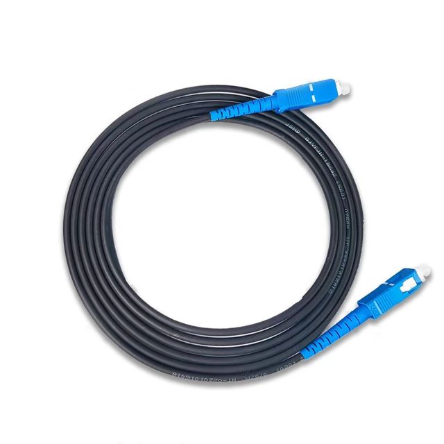 Single Mode FTTH Communication Internet Cable 1 Core Outdoor Aerial Flat Drop Fiber Optical Cable