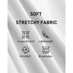 Pantalones Anchos de Cintura Alta FOXA para Mujer, Elásticos, Transpirables, con Bolsillos, para Oficina, Trabajo, Casual - Product Image 6