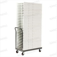 Chaises pliantes rembourrées en résine blanche pour événements extérieurs, location, fêtes, empilables