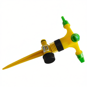 สปริงเกอร์แบบหมุนได้ 3 แขน พร้อมหัวพีวีซีสำหรับรดน้ำสวน - Product Image 1