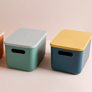 Wholesale Custom With cover Square Seal household totes organizers kitchen stackable plastic storage box
