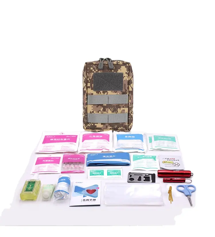 Disaster prevention emergency kit travel car portable emergency rescue kit camouflage waterproof bag first aid kit