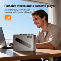 Lecteur de cassettes Bluetooth ezcap237P avec microphone intégré, design en métal élégant